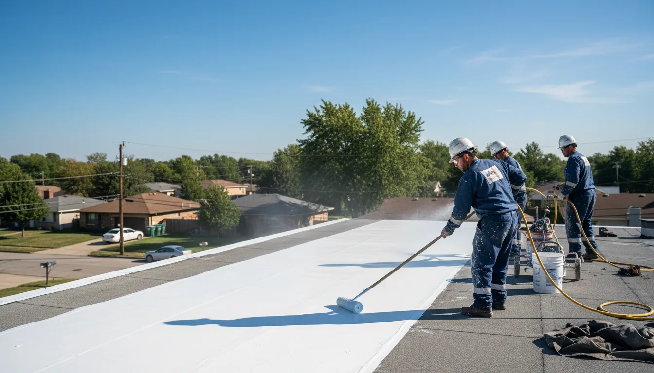 Commercial roof coating in Jamestown, KY near me